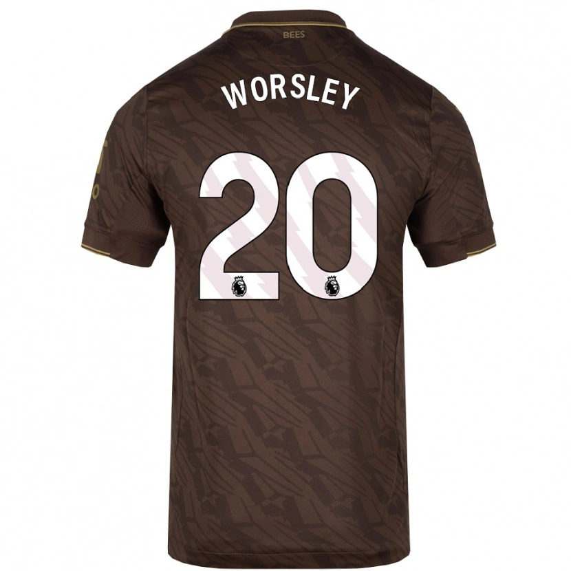 Danxen Barn Freya Worsley #20 Brun Guld Bortatröja Matchtröjor 2025/26 Tröjor T-Tröja