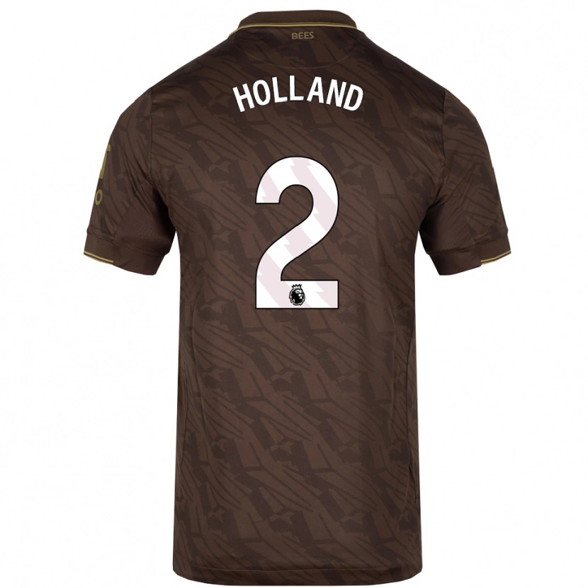 Danxen Barn Isaac Holland #2 Brun Guld Bortatröja Matchtröjor 2025/26 Tröjor T-Tröja