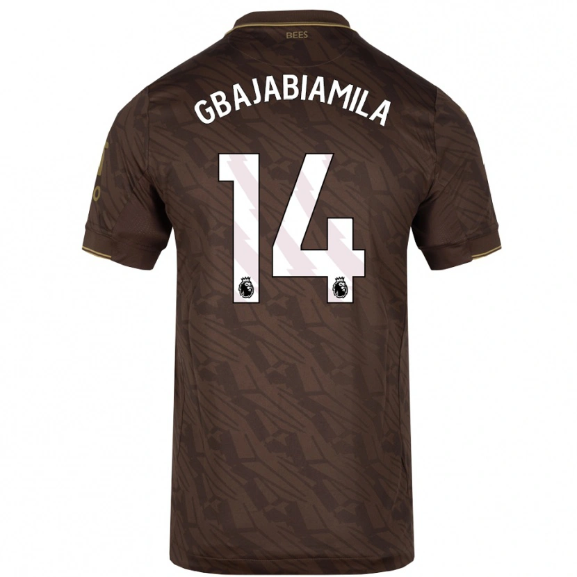 Danxen Barn Habeebat Gbajabiamila #14 Brun Guld Bortatröja Matchtröjor 2025/26 Tröjor T-Tröja