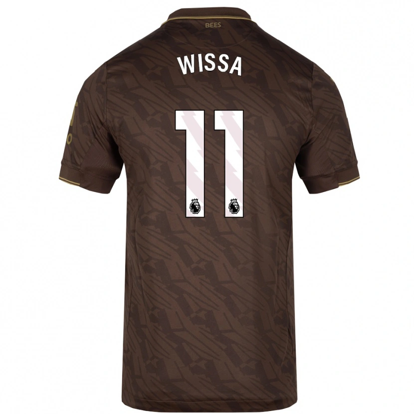 Danxen Barn Yoane Wissa #11 Brun Guld Bortatröja Matchtröjor 2025/26 Tröjor T-Tröja