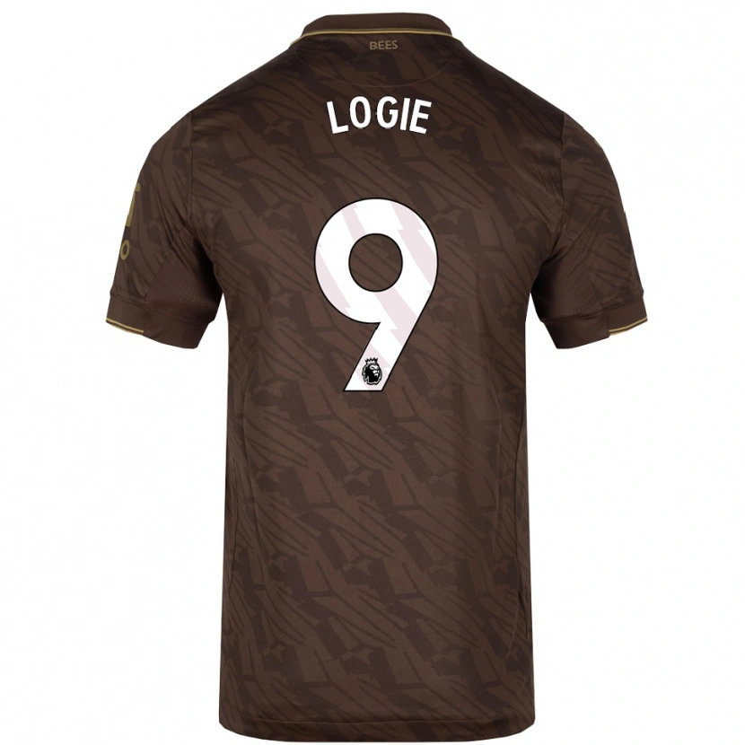 Danxen Barn Chloe Logie #9 Brun Guld Bortatröja Matchtröjor 2025/26 Tröjor T-Tröja