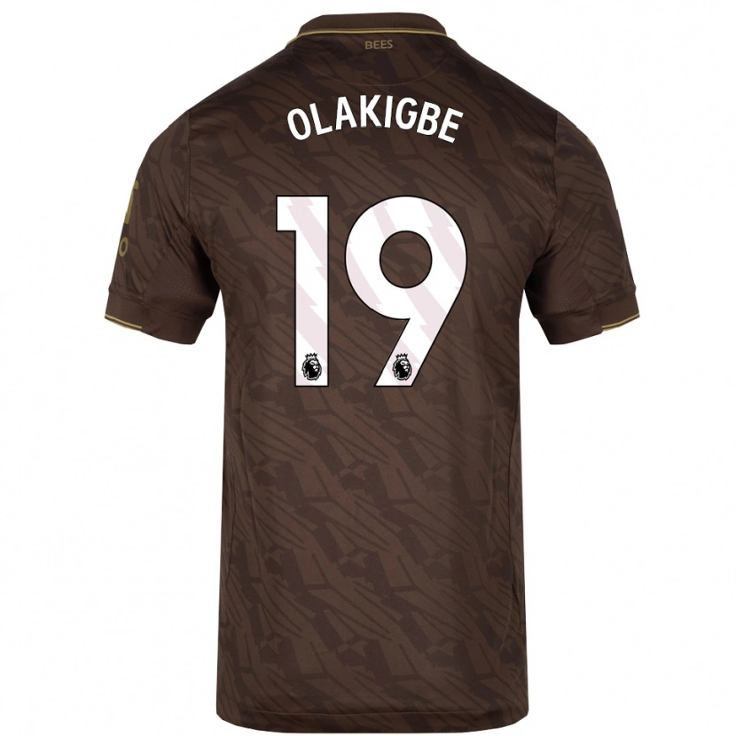 Danxen Barn Michael Olakigbe #19 Brun Guld Bortatröja Matchtröjor 2025/26 Tröjor T-Tröja