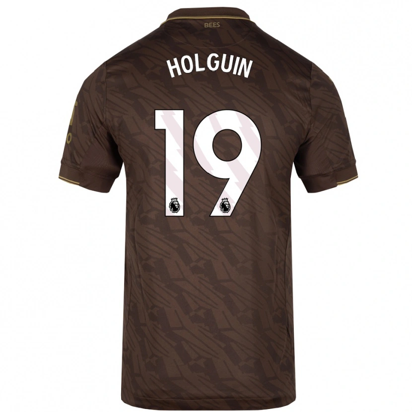 Danxen Barn Paula Holguin #19 Brun Guld Bortatröja Matchtröjor 2025/26 Tröjor T-Tröja