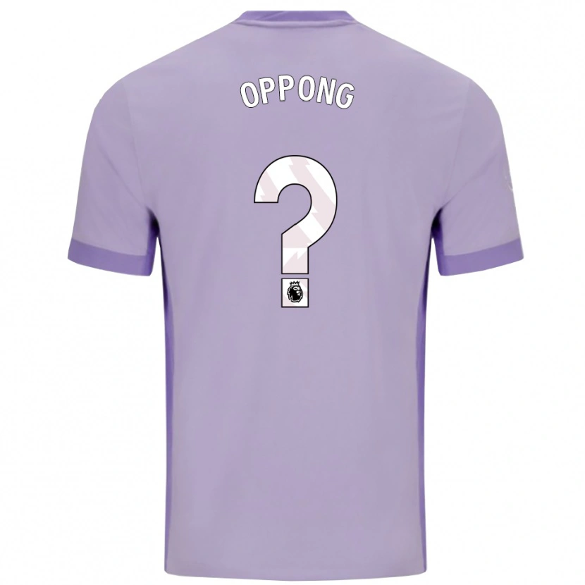 Danxen Barn Raffaele Oppong #0 Taro Lila Vit Bortatröja Matchtröjor 2025/26 Tröjor T-Tröja