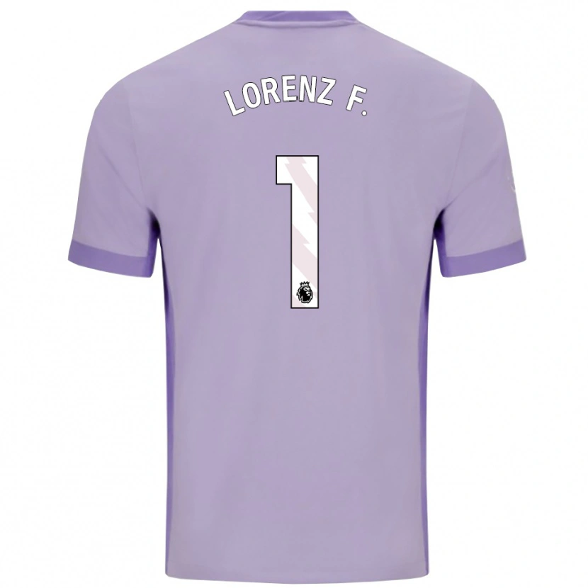 Danxen Barn Lorenz Ferdinand #1 Taro Lila Vit Bortatröja Matchtröjor 2025/26 Tröjor T-Tröja