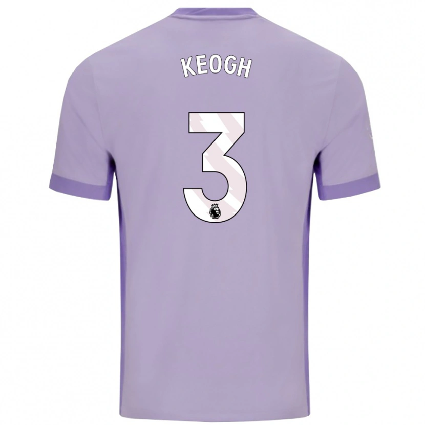 Danxen Barn Sean Keogh #3 Taro Lila Vit Bortatröja Matchtröjor 2025/26 Tröjor T-Tröja