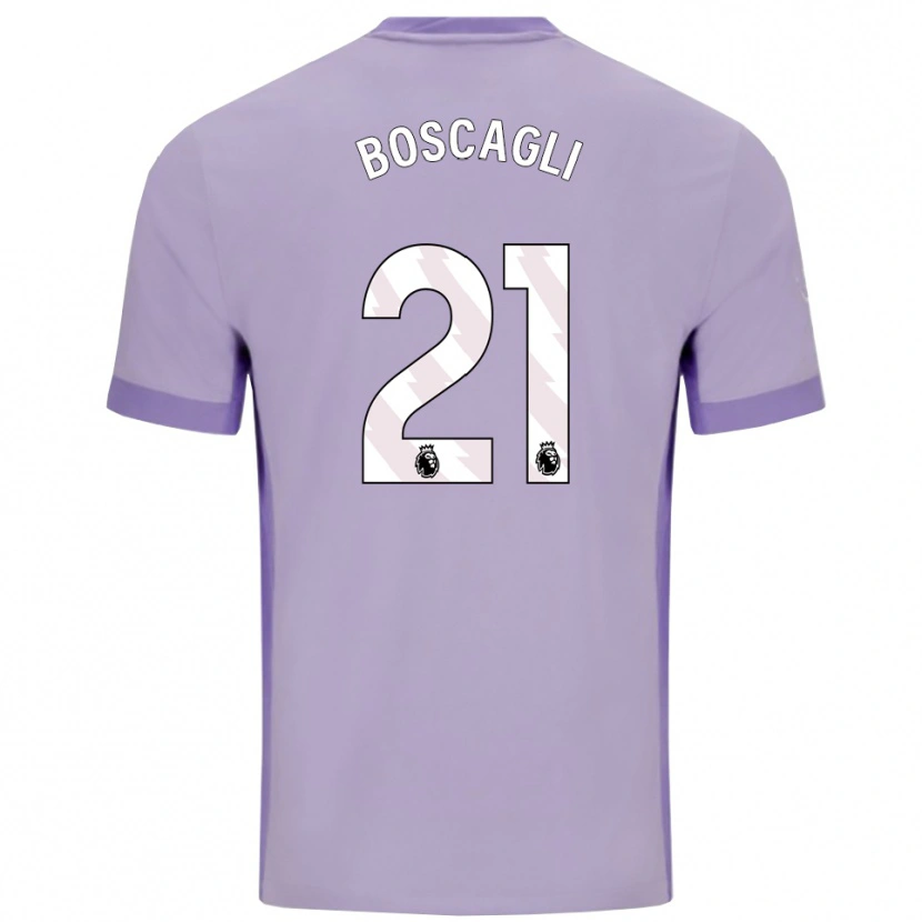 Danxen Barn Olivier Boscagli #21 Taro Lila Vit Bortatröja Matchtröjor 2025/26 Tröjor T-Tröja