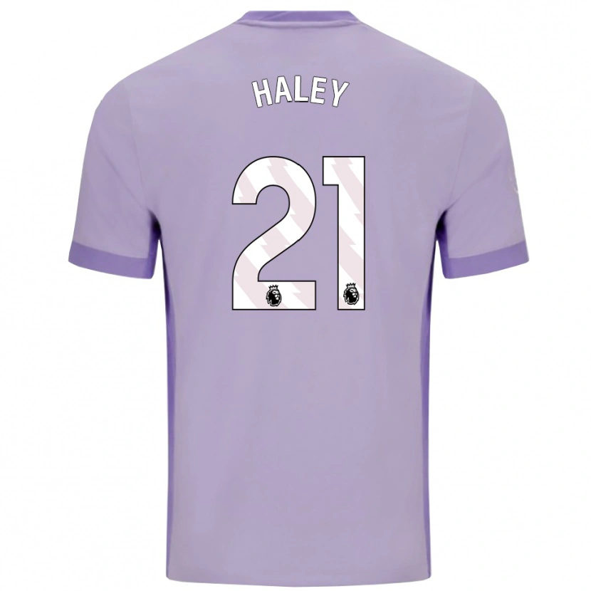 Danxen Barn Madison Haley #21 Taro Lila Vit Bortatröja Matchtröjor 2025/26 Tröjor T-Tröja