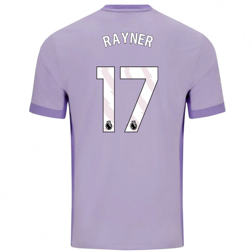 Danxen Barn Bex Rayner #17 Taro Lila Vit Bortatröja Matchtröjor 2025/26 Tröjor T-Tröja