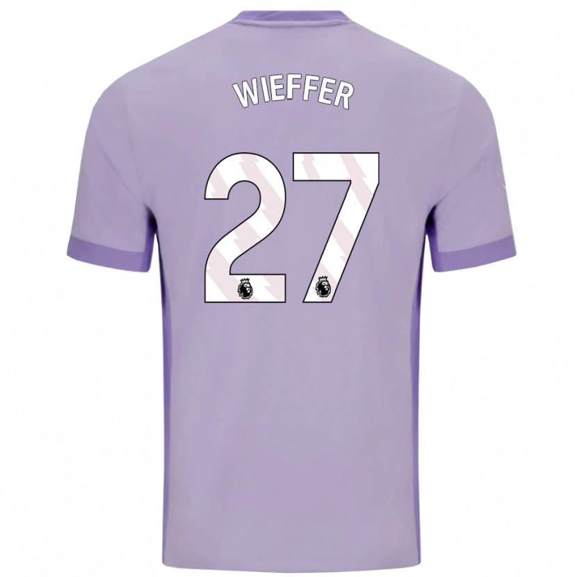 Danxen Barn Mats Wieffer #27 Taro Lila Vit Bortatröja Matchtröjor 2025/26 Tröjor T-Tröja