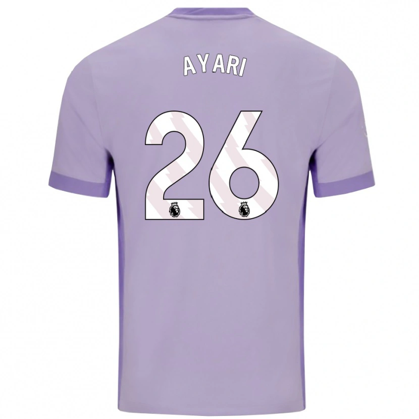 Danxen Barn Yasin Ayari #26 Taro Lila Vit Bortatröja Matchtröjor 2025/26 Tröjor T-Tröja