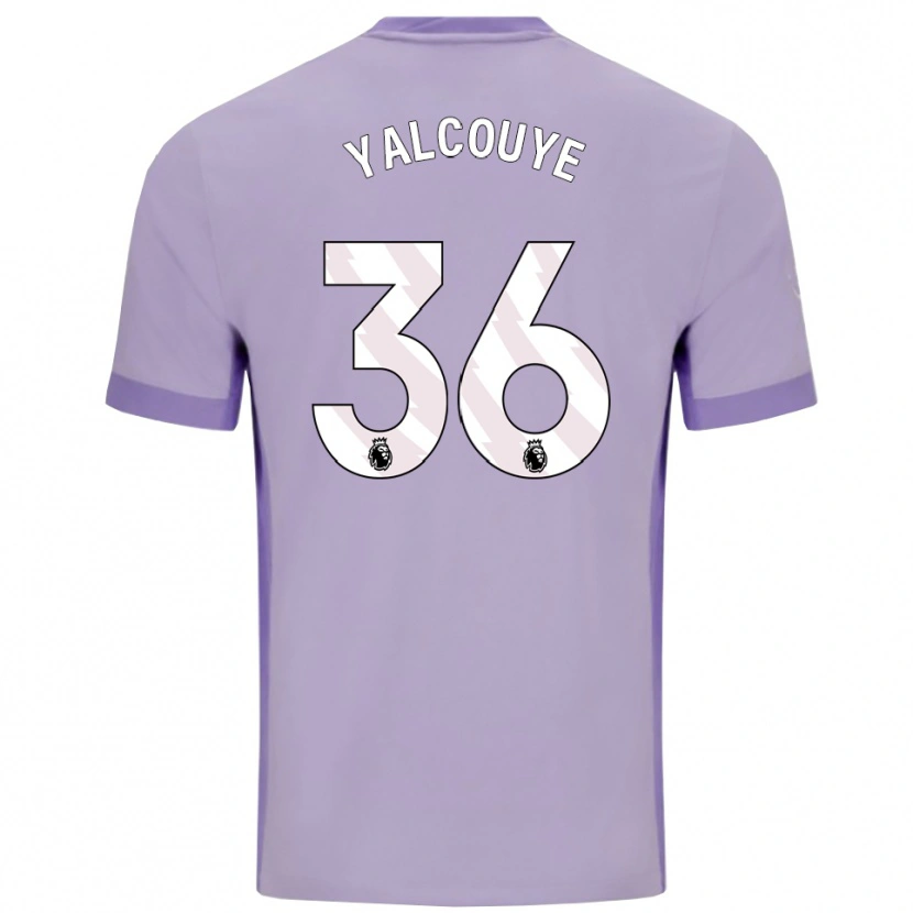 Danxen Barn Malick Yalcouyé #36 Taro Lila Vit Bortatröja Matchtröjor 2025/26 Tröjor T-Tröja