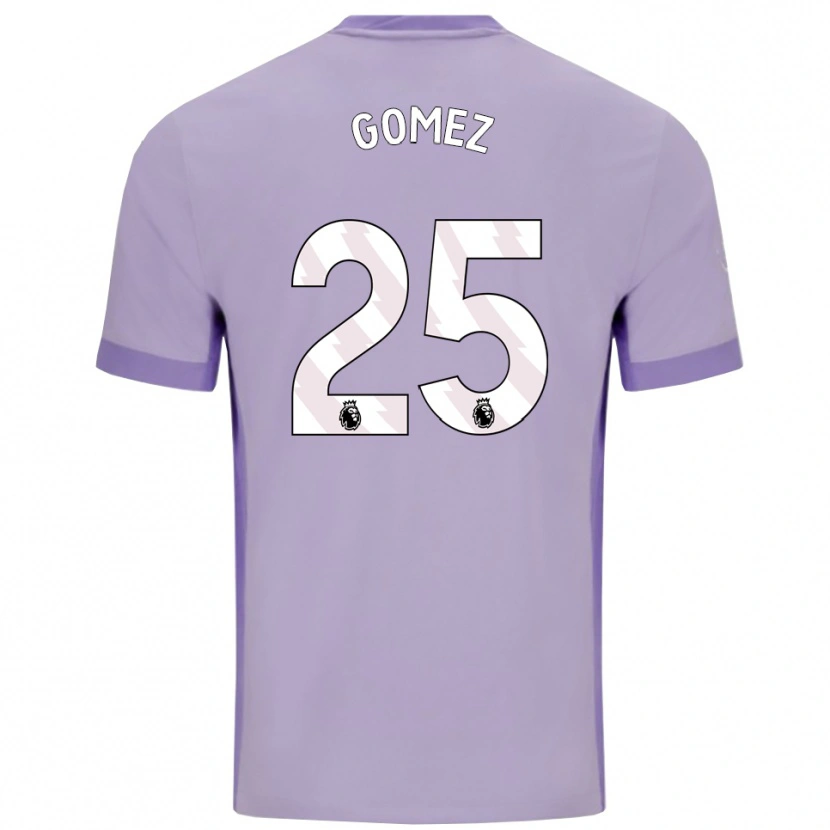 Danxen Barn Diego Gómez #25 Taro Lila Vit Bortatröja Matchtröjor 2025/26 Tröjor T-Tröja