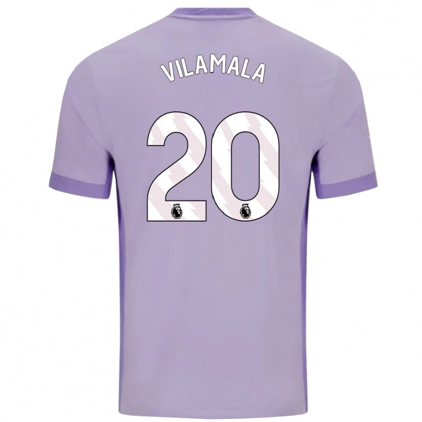 Danxen Barn Bruna Vilamala #20 Taro Lila Vit Bortatröja Matchtröjor 2025/26 Tröjor T-Tröja