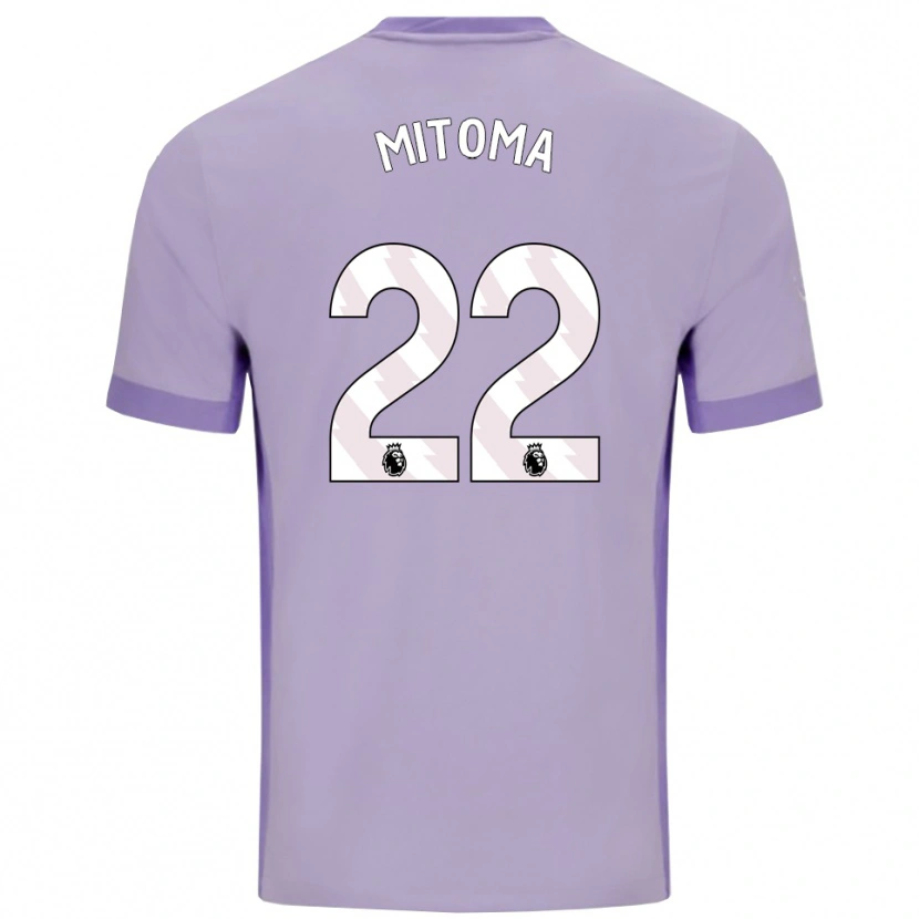 Danxen Barn Kaoru Mitoma #22 Taro Lila Vit Bortatröja Matchtröjor 2025/26 Tröjor T-Tröja