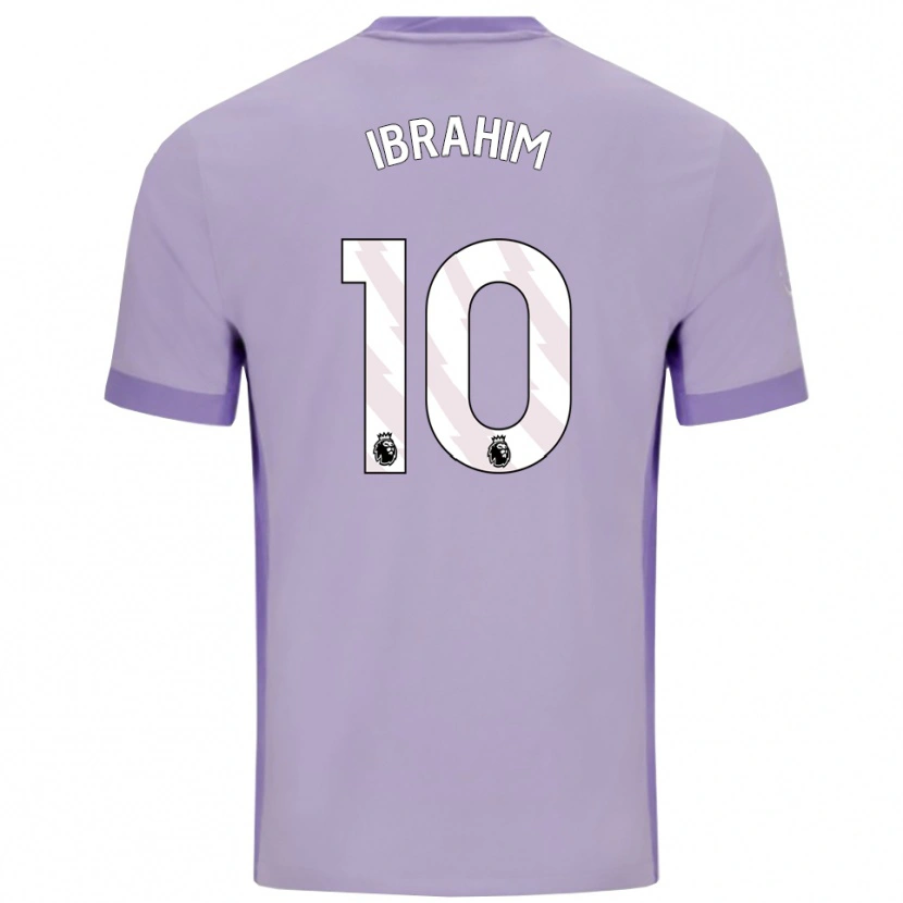 Danxen Barn Younes Ibrahim #10 Taro Lila Vit Bortatröja Matchtröjor 2025/26 Tröjor T-Tröja