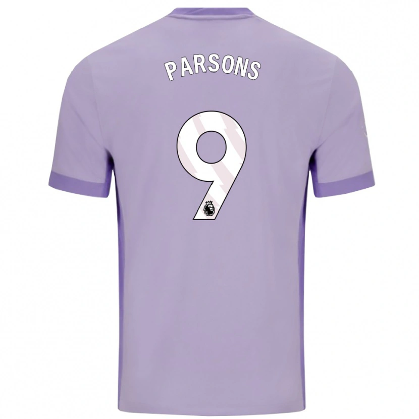 Danxen Barn Jacob Parsons #9 Taro Lila Vit Bortatröja Matchtröjor 2025/26 Tröjor T-Tröja