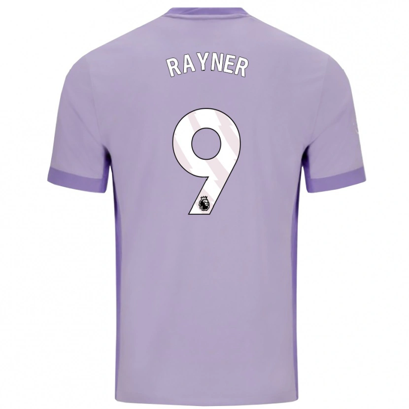 Danxen Barn Rebecca Rayner #9 Taro Lila Vit Bortatröja Matchtröjor 2025/26 Tröjor T-Tröja