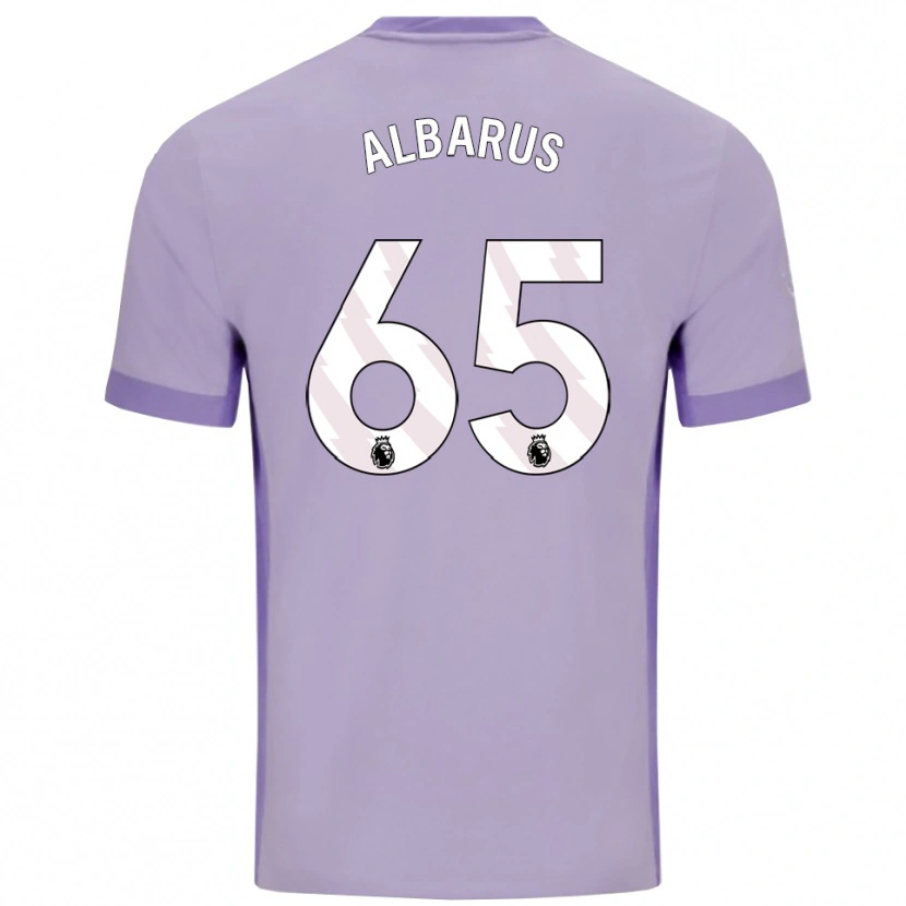 Danxen Barn Zane Albarus #65 Taro Lila Vit Bortatröja Matchtröjor 2025/26 Tröjor T-Tröja