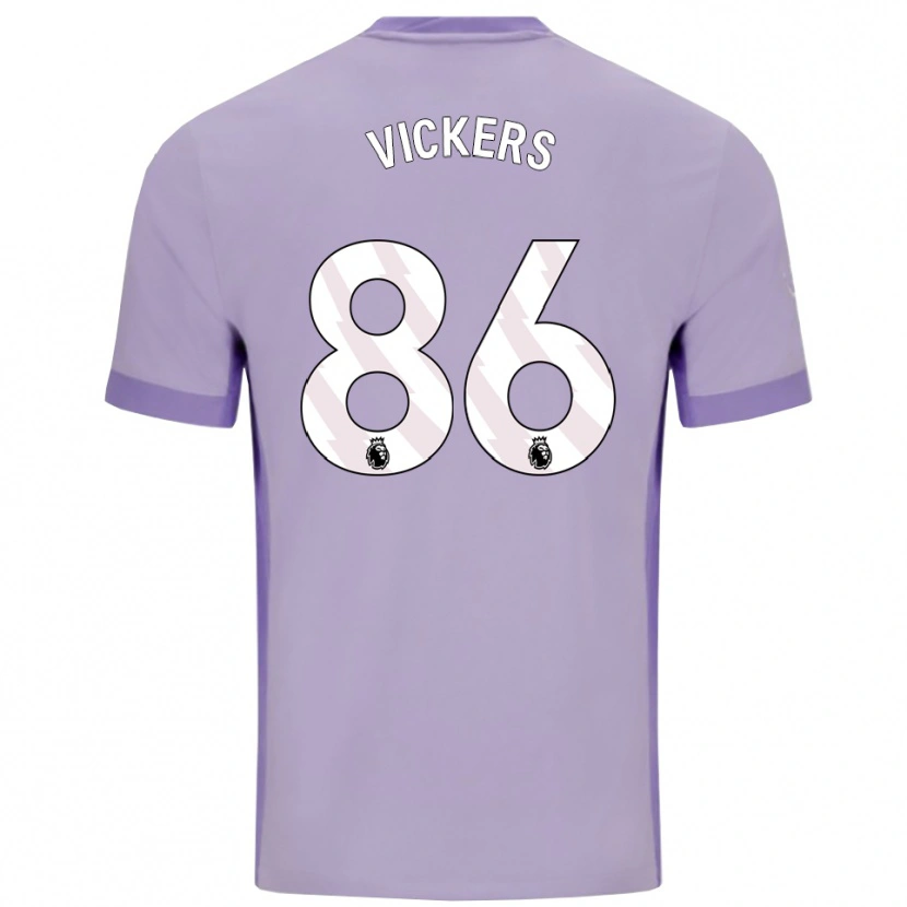 Danxen Barn Jacob Vickers #86 Taro Lila Vit Bortatröja Matchtröjor 2025/26 Tröjor T-Tröja