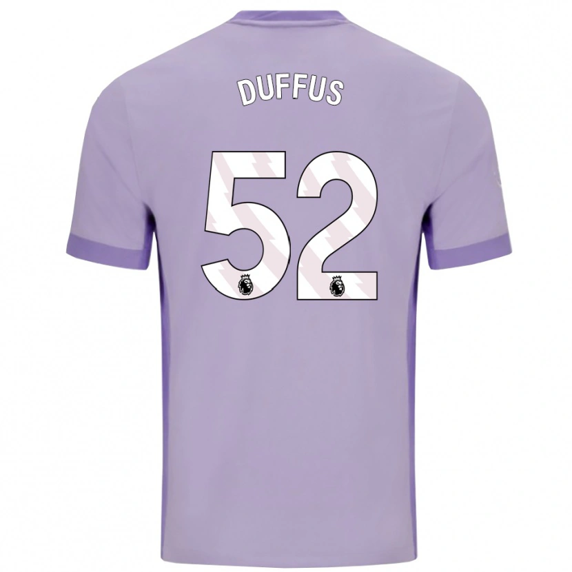 Danxen Barn Joshua Duffus #52 Taro Lila Vit Bortatröja Matchtröjor 2025/26 Tröjor T-Tröja