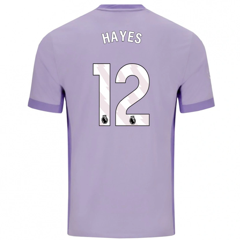 Danxen Barn Caitlin Hayes #12 Taro Lila Vit Bortatröja Matchtröjor 2025/26 Tröjor T-Tröja