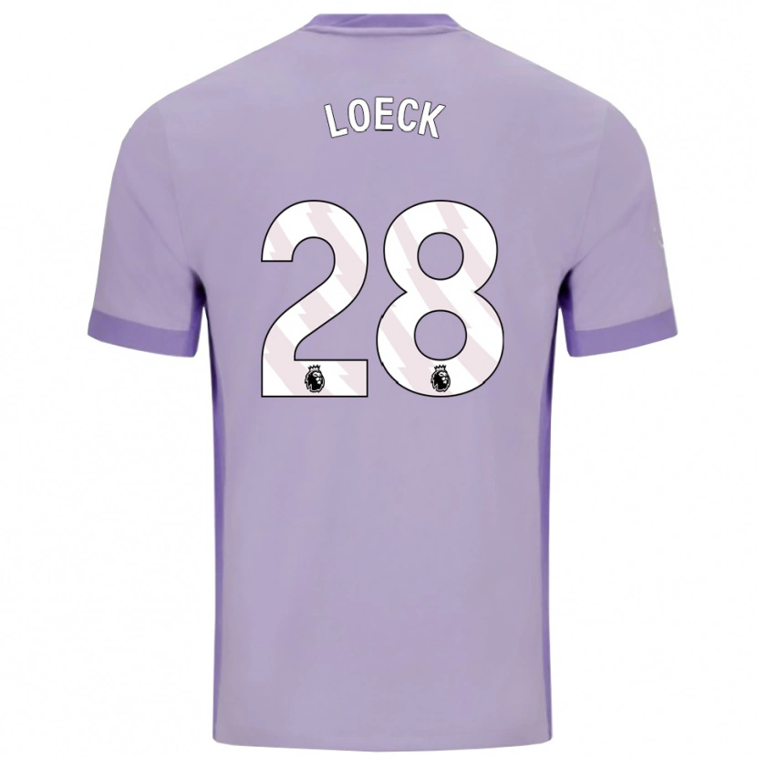 Danxen Barn Melina Loeck #28 Taro Lila Vit Bortatröja Matchtröjor 2025/26 Tröjor T-Tröja