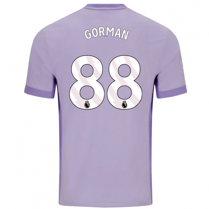 Danxen Barn Ronnie Gorman #88 Taro Lila Vit Bortatröja Matchtröjor 2025/26 Tröjor T-Tröja