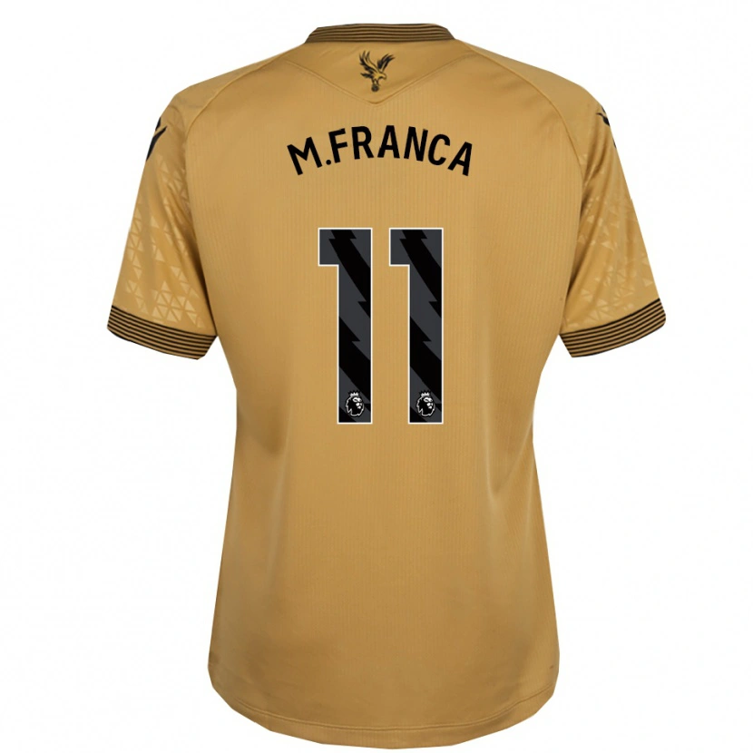 Danxen Barn Matheus França #11 Guld Svart Bortatröja Matchtröjor 2025/26 Tröjor T-Tröja