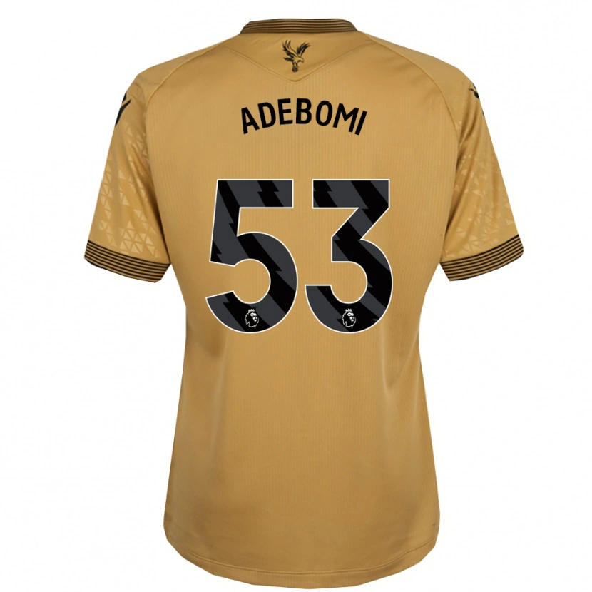Danxen Barn Ademola Ola Adebomi #53 Guld Svart Bortatröja Matchtröjor 2025/26 Tröjor T-Tröja