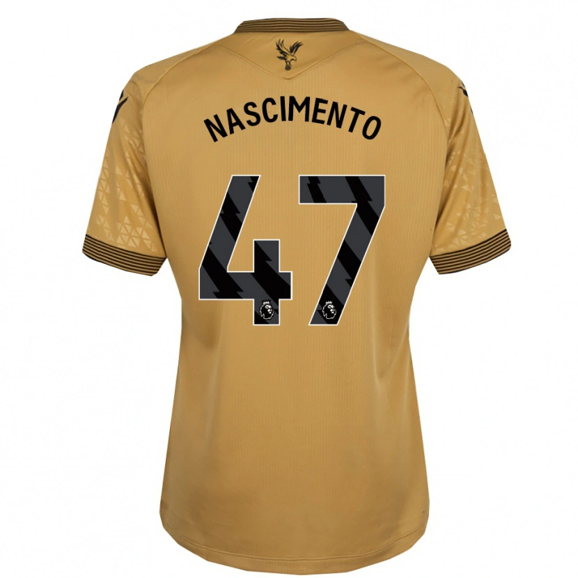 Danxen Barn Adler Nascimento #47 Guld Svart Bortatröja Matchtröjor 2025/26 Tröjor T-Tröja