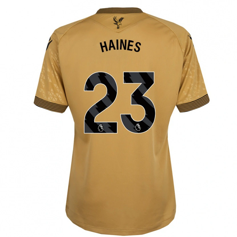 Danxen Barn Coral-Jade Haines #23 Guld Svart Bortatröja Matchtröjor 2025/26 Tröjor T-Tröja