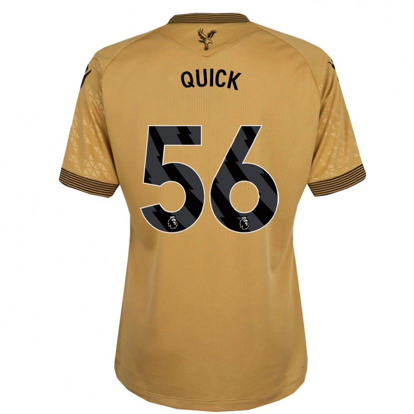 Danxen Barn Daniel Quick #56 Guld Svart Bortatröja Matchtröjor 2025/26 Tröjor T-Tröja