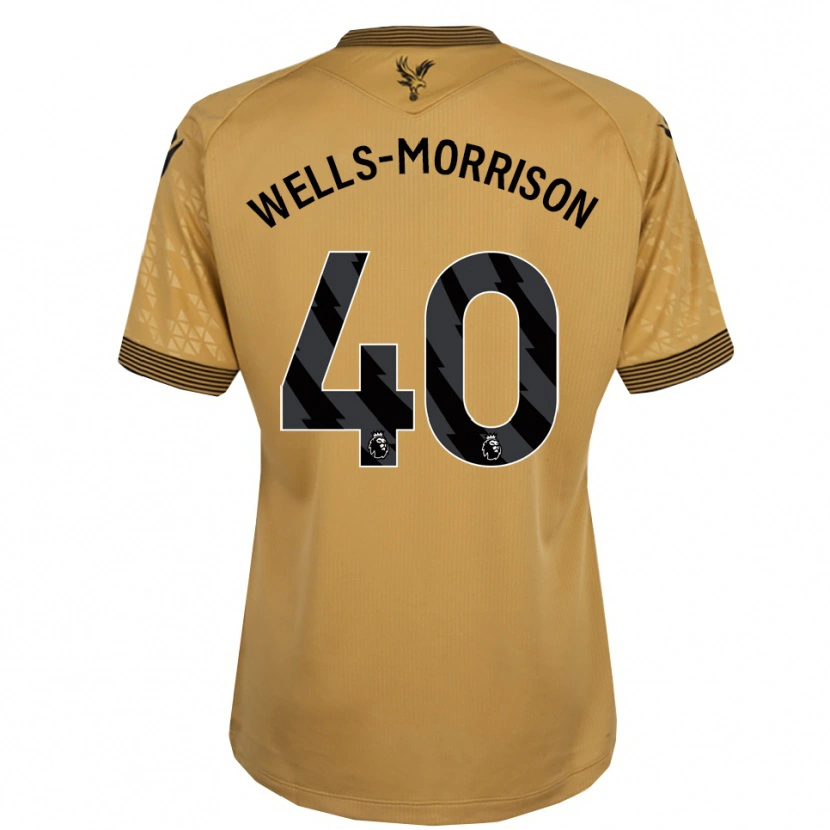 Danxen Barn Jack Wells-Morrison #40 Guld Svart Bortatröja Matchtröjor 2025/26 Tröjor T-Tröja