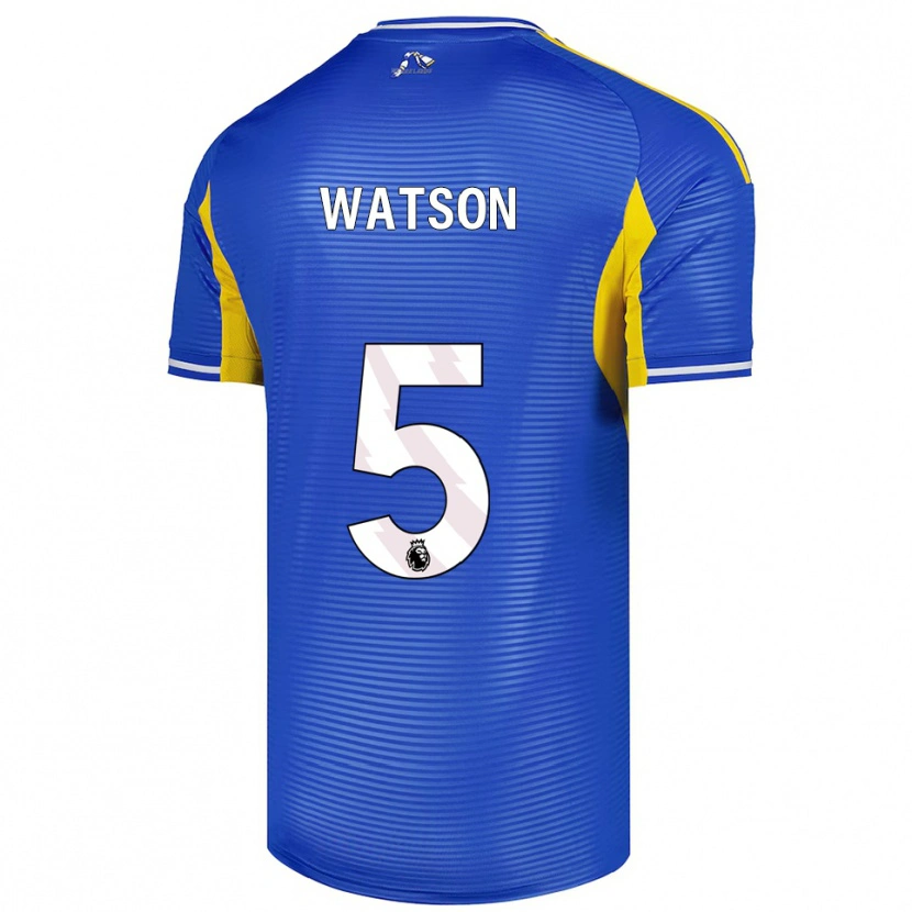 Danxen Barn Jacob Watson #5 Blå Gul Bortatröja Matchtröjor 2025/26 Tröjor T-Tröja