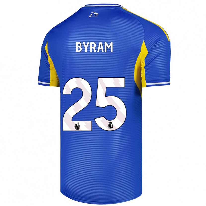 Danxen Barn Sam Byram #25 Blå Gul Bortatröja Matchtröjor 2025/26 Tröjor T-Tröja