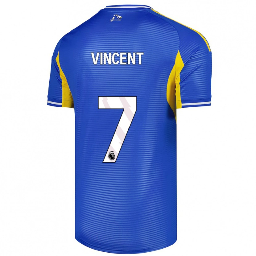Danxen Barn Harvey Vincent #7 Blå Gul Bortatröja Matchtröjor 2025/26 Tröjor T-Tröja