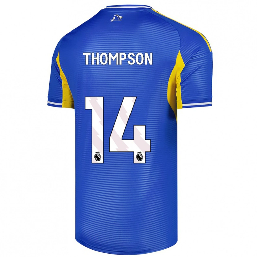 Danxen Barn Aiden Thompson #14 Blå Gul Bortatröja Matchtröjor 2025/26 Tröjor T-Tröja