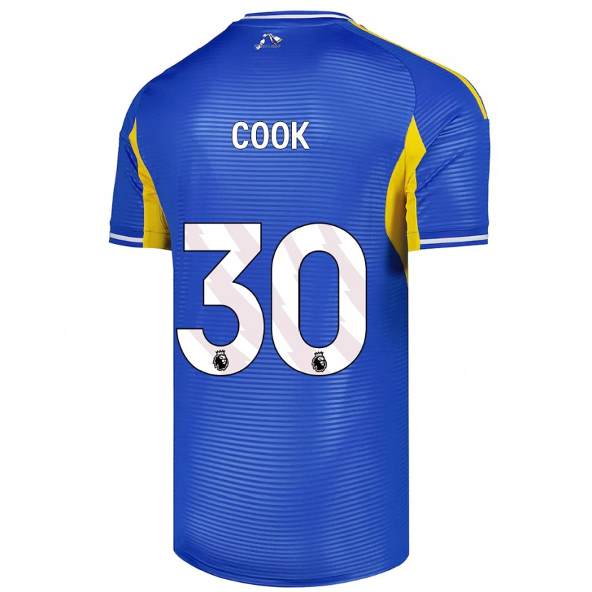 Danxen Barn Robbie Cook #30 Blå Gul Bortatröja Matchtröjor 2025/26 Tröjor T-Tröja