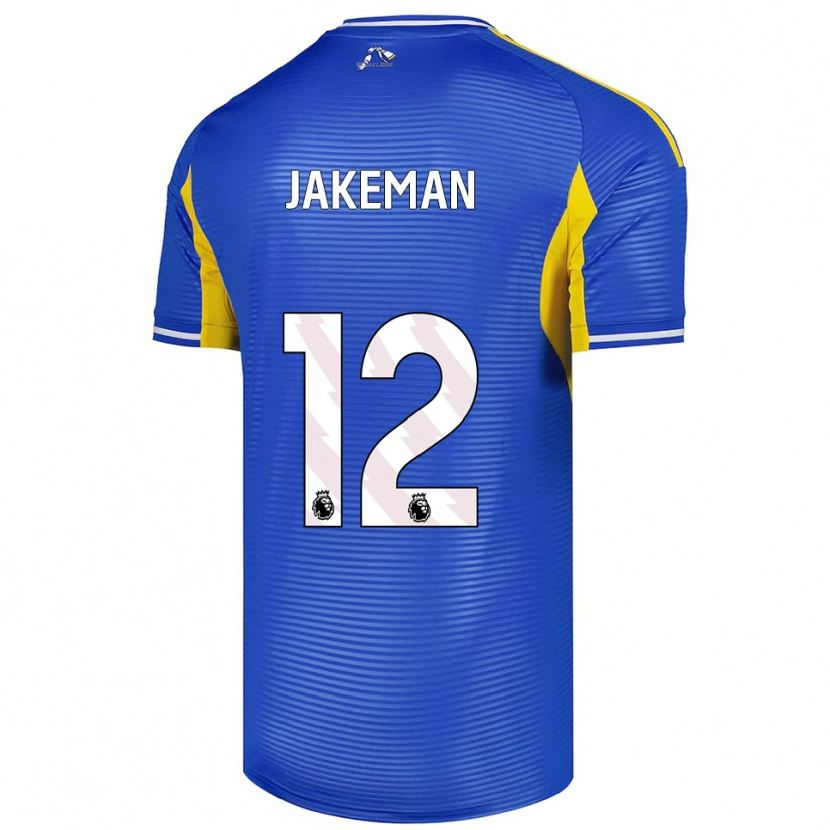 Danxen Barn Harriet Jakeman #12 Blå Gul Bortatröja Matchtröjor 2025/26 Tröjor T-Tröja