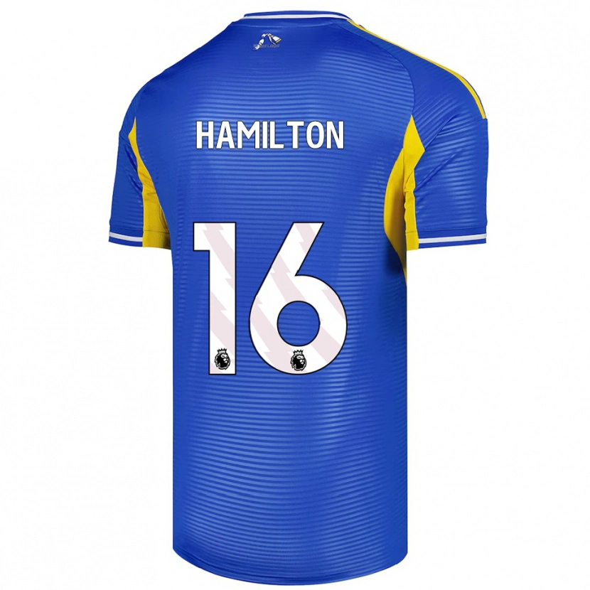 Danxen Barn Joshua Hamilton #16 Blå Gul Bortatröja Matchtröjor 2025/26 Tröjor T-Tröja