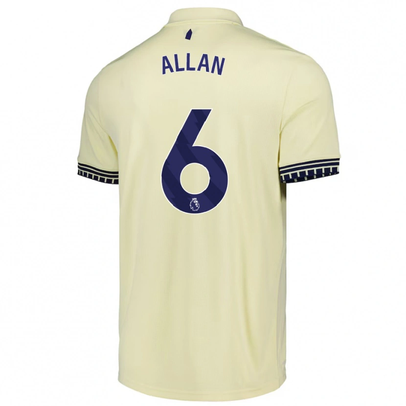 Danxen Barn Allan #6 Benvit Svart Bortatröja Matchtröjor 2025/26 Tröjor T-Tröja