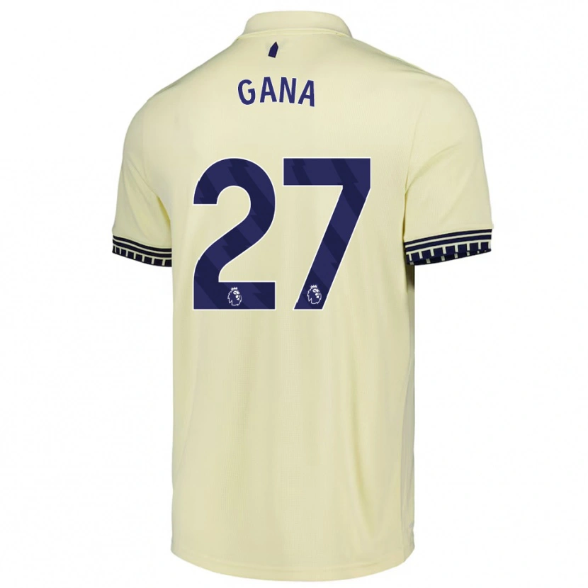 Danxen Barn Idrissa Gueye #27 Benvit Svart Bortatröja Matchtröjor 2025/26 Tröjor T-Tröja