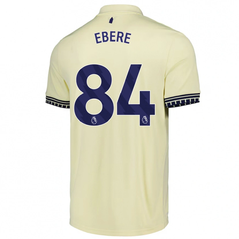 Danxen Barn Coby Ebere #84 Benvit Svart Bortatröja Matchtröjor 2025/26 Tröjor T-Tröja
