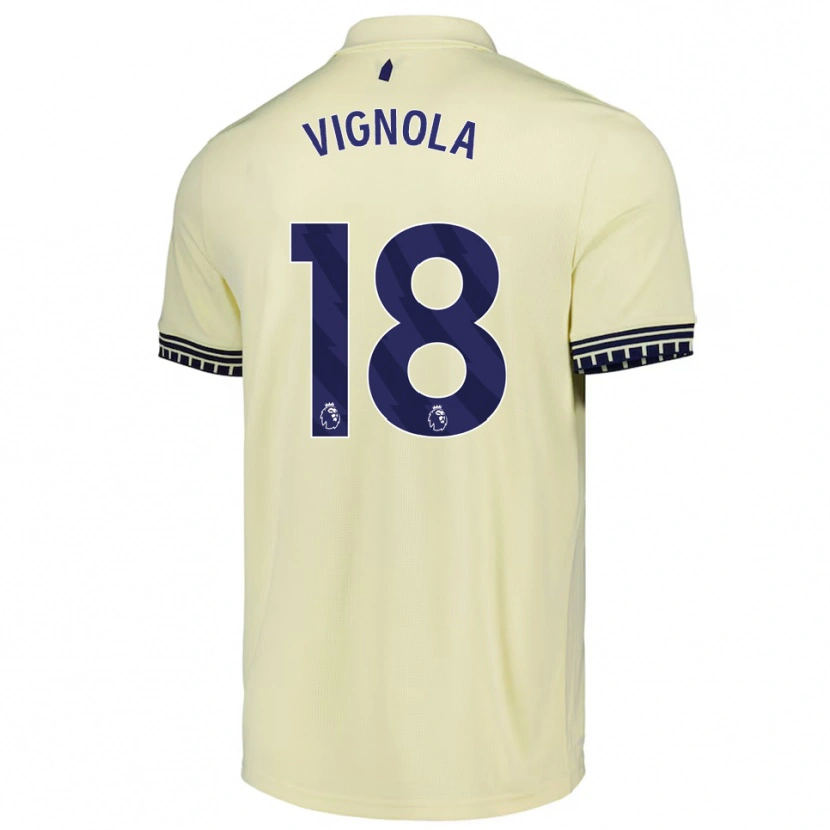 Danxen Barn Ornella Vignola #18 Benvit Svart Bortatröja Matchtröjor 2025/26 Tröjor T-Tröja