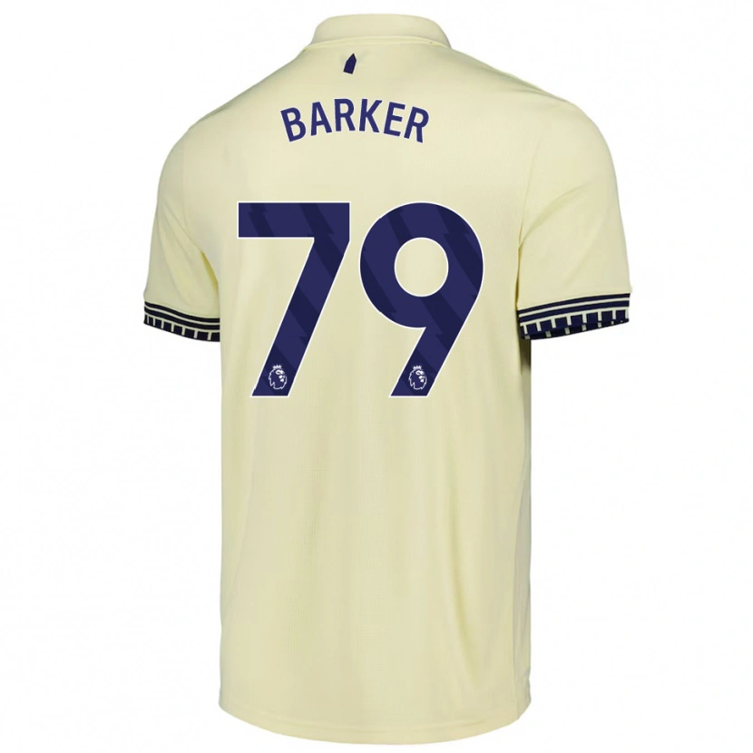 Danxen Barn Owen Barker #79 Benvit Svart Bortatröja Matchtröjor 2025/26 Tröjor T-Tröja