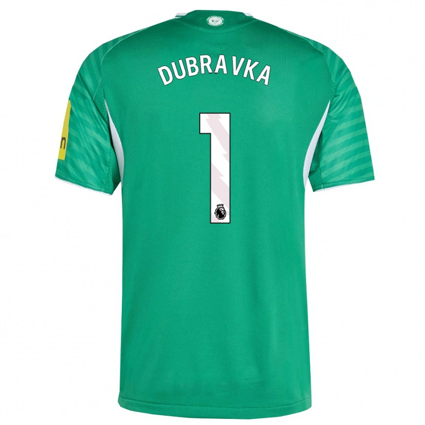 Danxen Barn Martin Dúbravka #1 Grön Vit Bortatröja Matchtröjor 2025/26 Tröjor T-Tröja