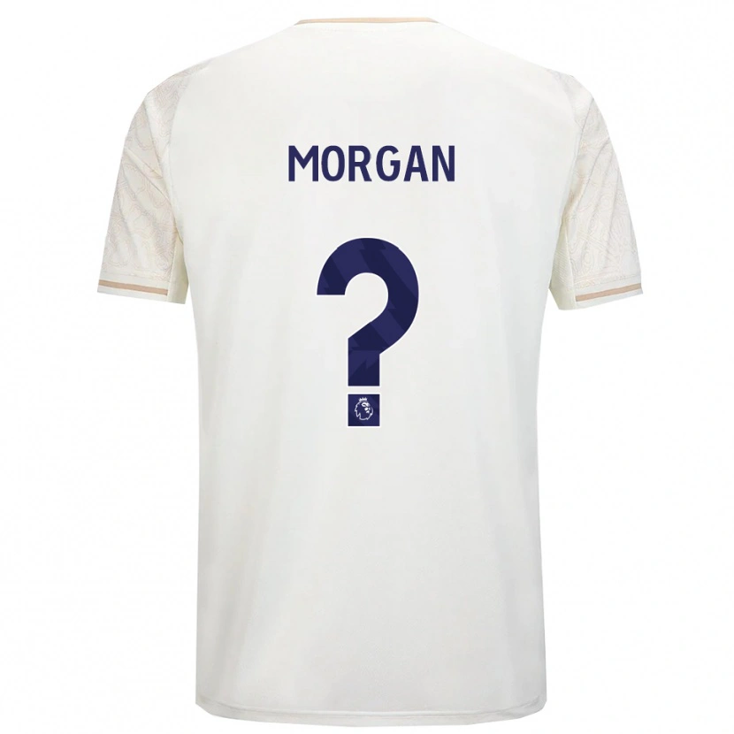 Danxen Barn Elijah Morgan #0 Benvit Svart Bortatröja Matchtröjor 2025/26 Tröjor T-Tröja