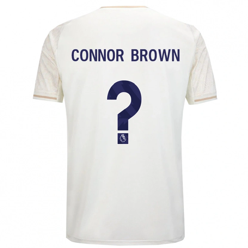 Danxen Barn Connor Brown #0 Benvit Svart Bortatröja Matchtröjor 2025/26 Tröjor T-Tröja