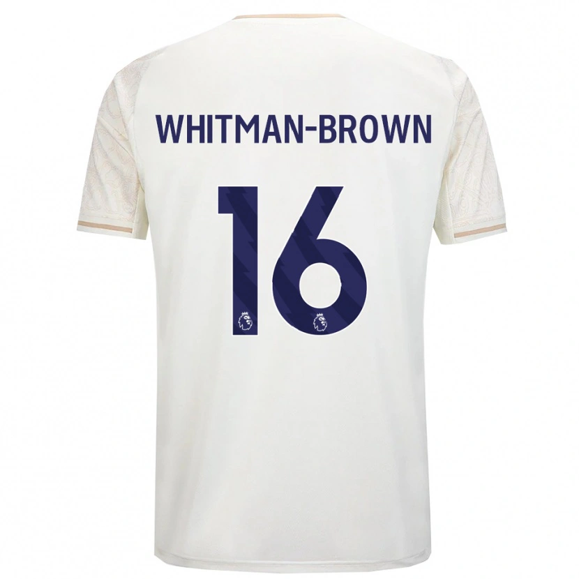 Danxen Barn Chae Whitman-Brown #16 Benvit Svart Bortatröja Matchtröjor 2025/26 Tröjor T-Tröja